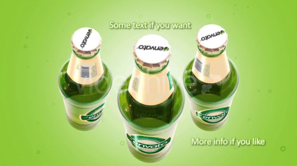 Классическая реклама пива – создаем 3d ролики с бутылкой