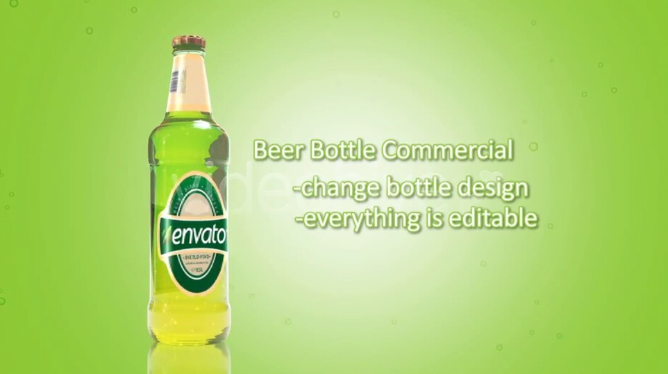 Классическая реклама пива – создаем 3d ролики с бутылкой